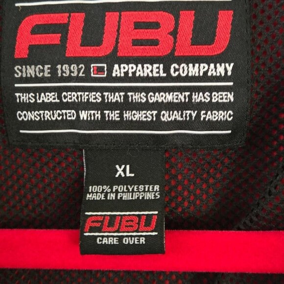 FUBU Vintage Windbreaker Colorblock Full Zip Jacket 90s Y2K Hip Hop Size XL - Picture 6 of 6